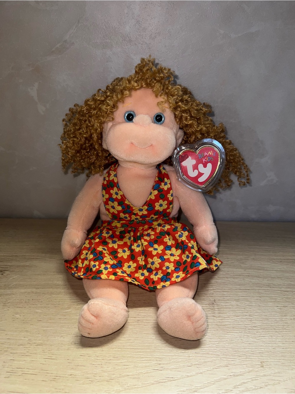 Ty Beanie Kids Princess | 1996 Curly Hair w/ Original Tag & Tag Protector